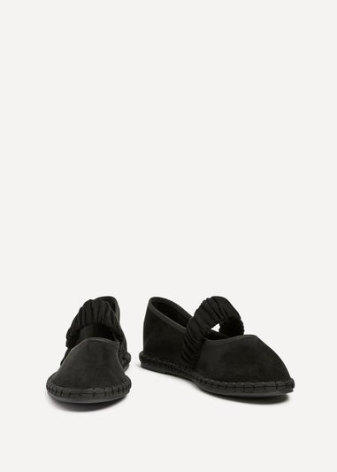 Linzi Lorella Black Faux Suede Mary Jane