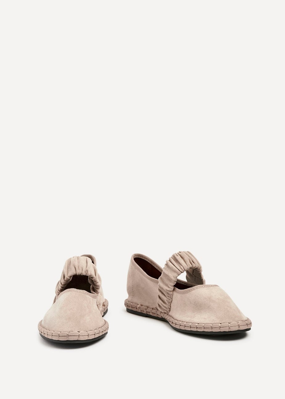 Linzi Lorella Beige Faux Suede Mary Jane