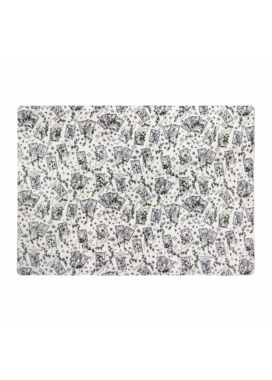 Furn Celestial Stories Printed Sherpa Fleece Green Throw