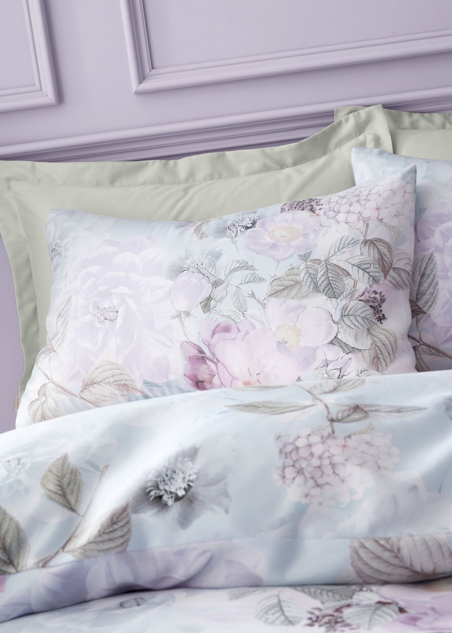 RHS x Catherine Lansfield Floral Serenity So Soft Duvet Cover Set Blue