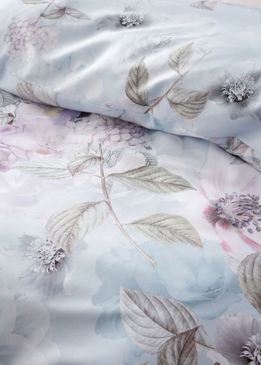 RHS x Catherine Lansfield Floral Serenity So Soft Duvet Cover Set Blue