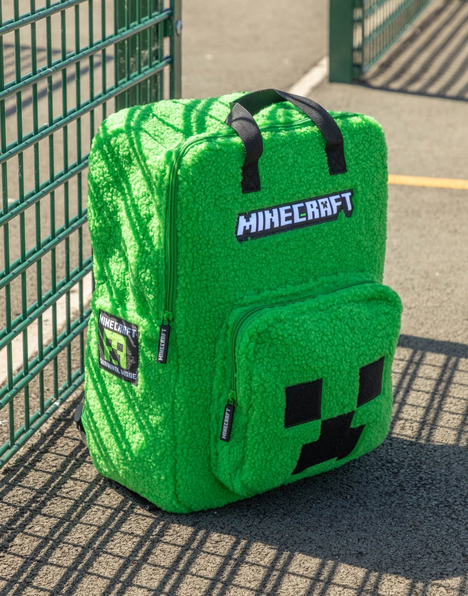 Vanilla Underground Minecraft Kids Green Logo Backpack