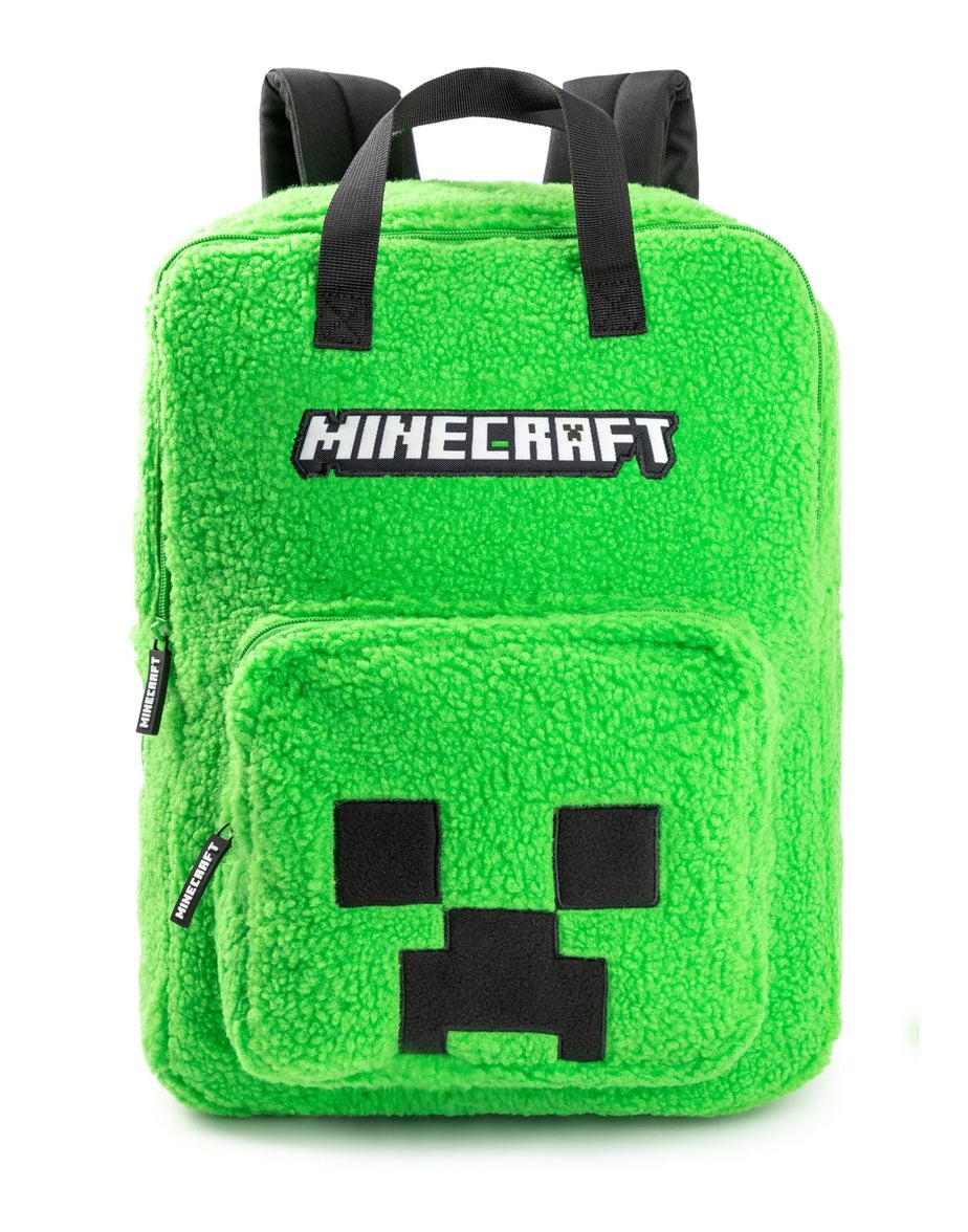 Vanilla Underground Minecraft Kids Green Logo Backpack