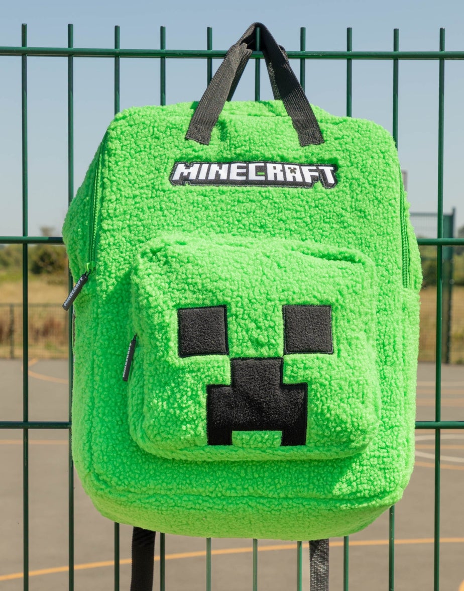 Vanilla Underground Minecraft Kids Green Logo Backpack