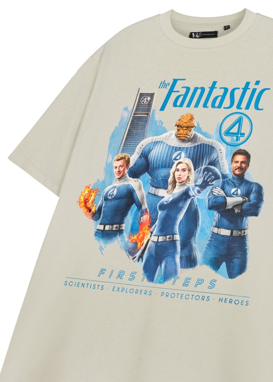Marvel First Steps Beige Fantastic Four Short Sleeved T-Shirt
