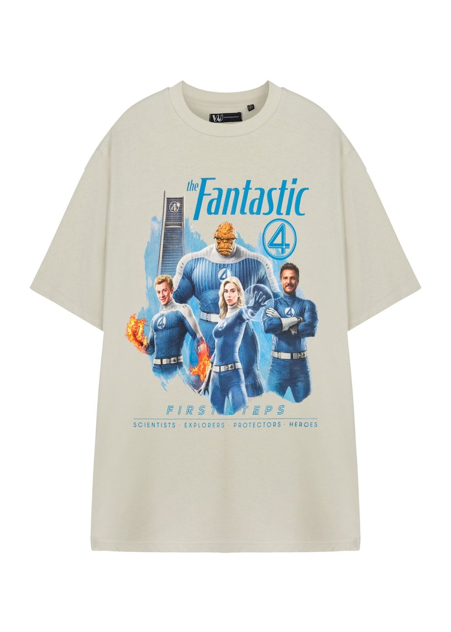 Marvel First Steps Beige Fantastic Four Short Sleeved T-Shirt
