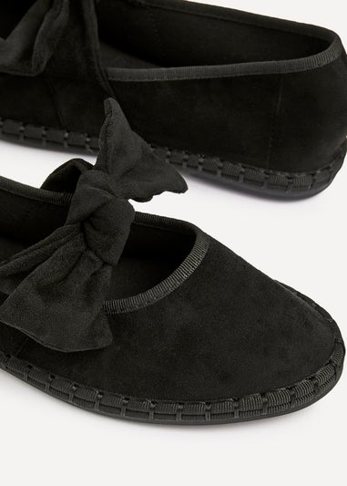 Linzi Pout Black Faux Suede Mary Jane