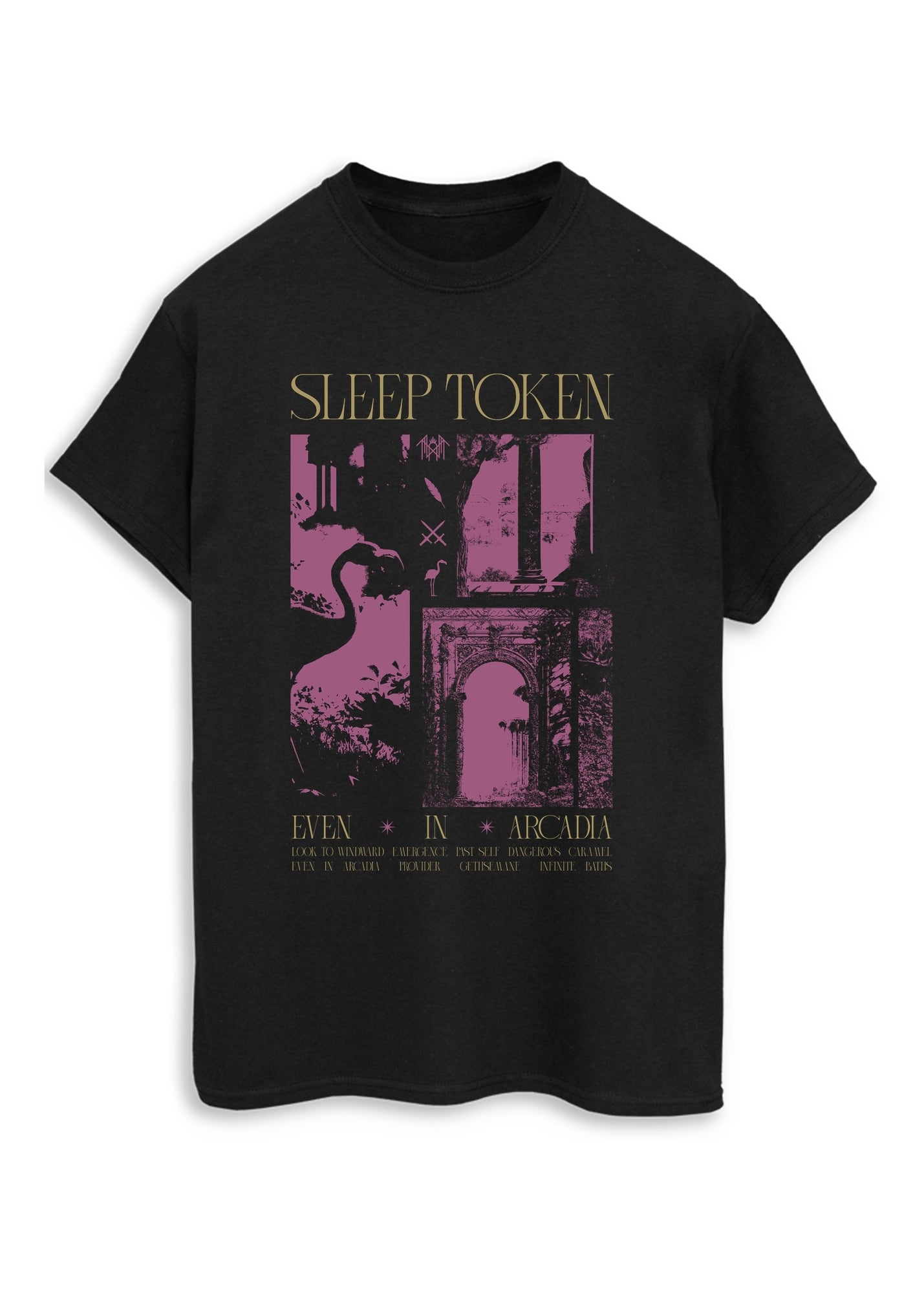 Spiral Galaxy Sleep Token Even In Arcadia Black Music T-Shirt