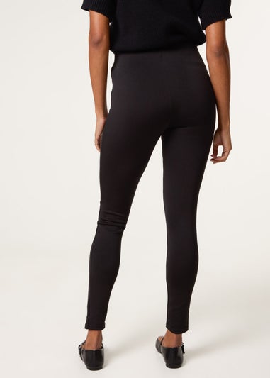 Blue Vanilla Black Button Detail Shaping Pants