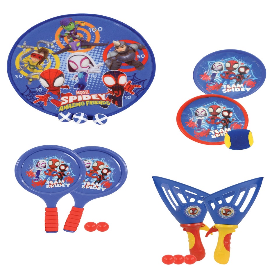 Spidey & His Amazing Friends  4in1 Bumper Box of Garden Games