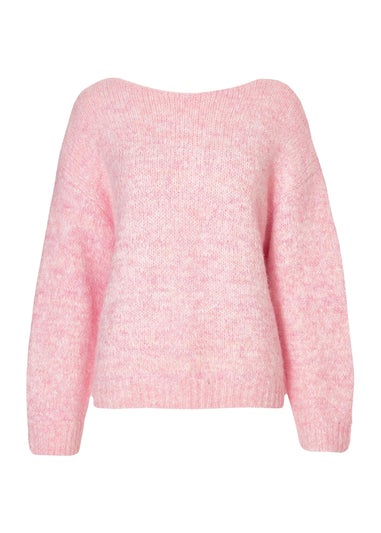 Quiz Pink Sequin Bow Cardigan