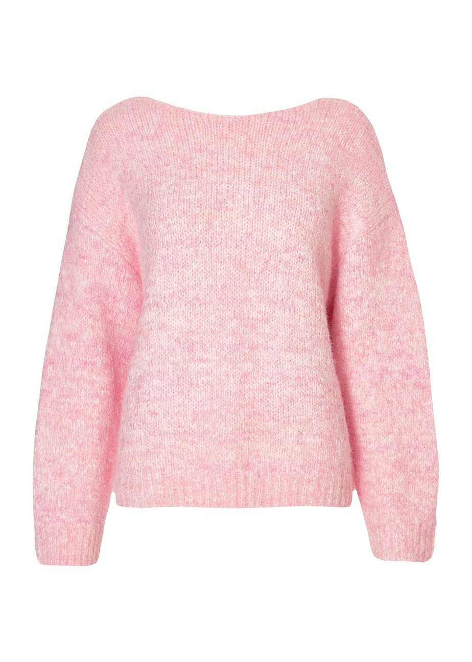 Quiz Pink Sequin Bow Cardigan