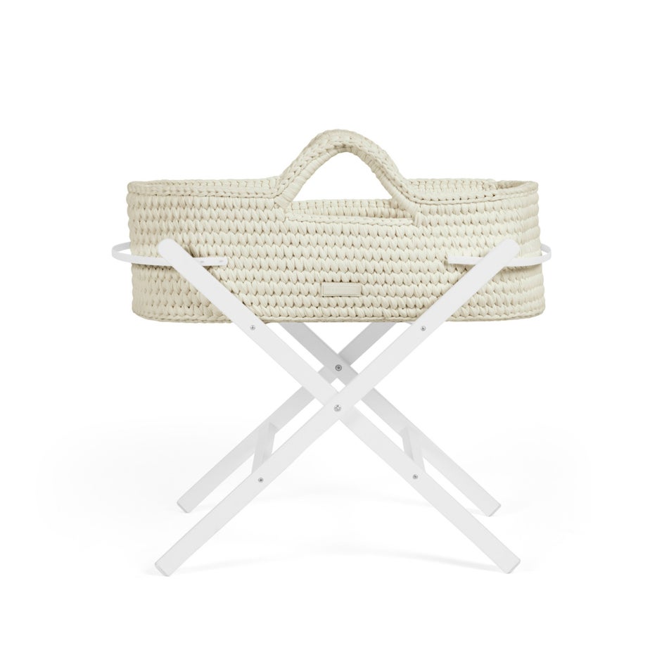 Ickle Bubba Cream Nova Moses Basket & Stand