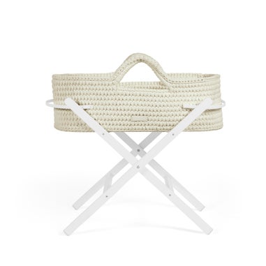 Ickle Bubba Cream Nova Moses Basket & Stand