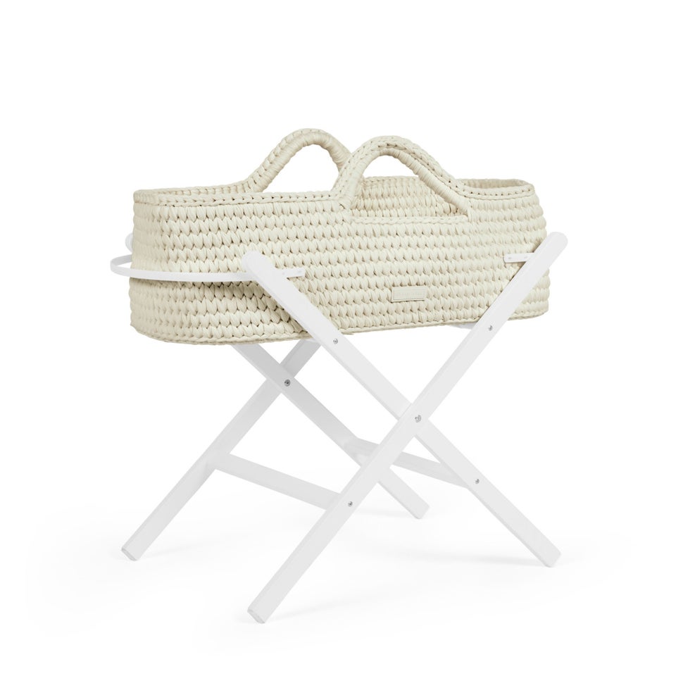 Ickle Bubba Cream Nova Moses Basket & Stand