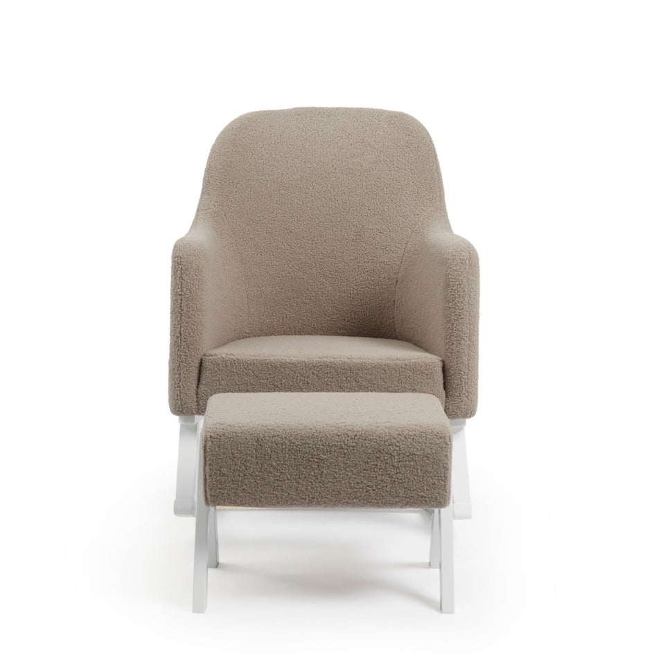 Ickle Bubba Brown Roxby Nursery Chair and Stool