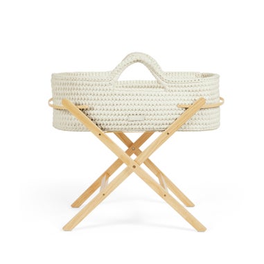 Ickle Bubba Cream Nova Moses Basket & Stand