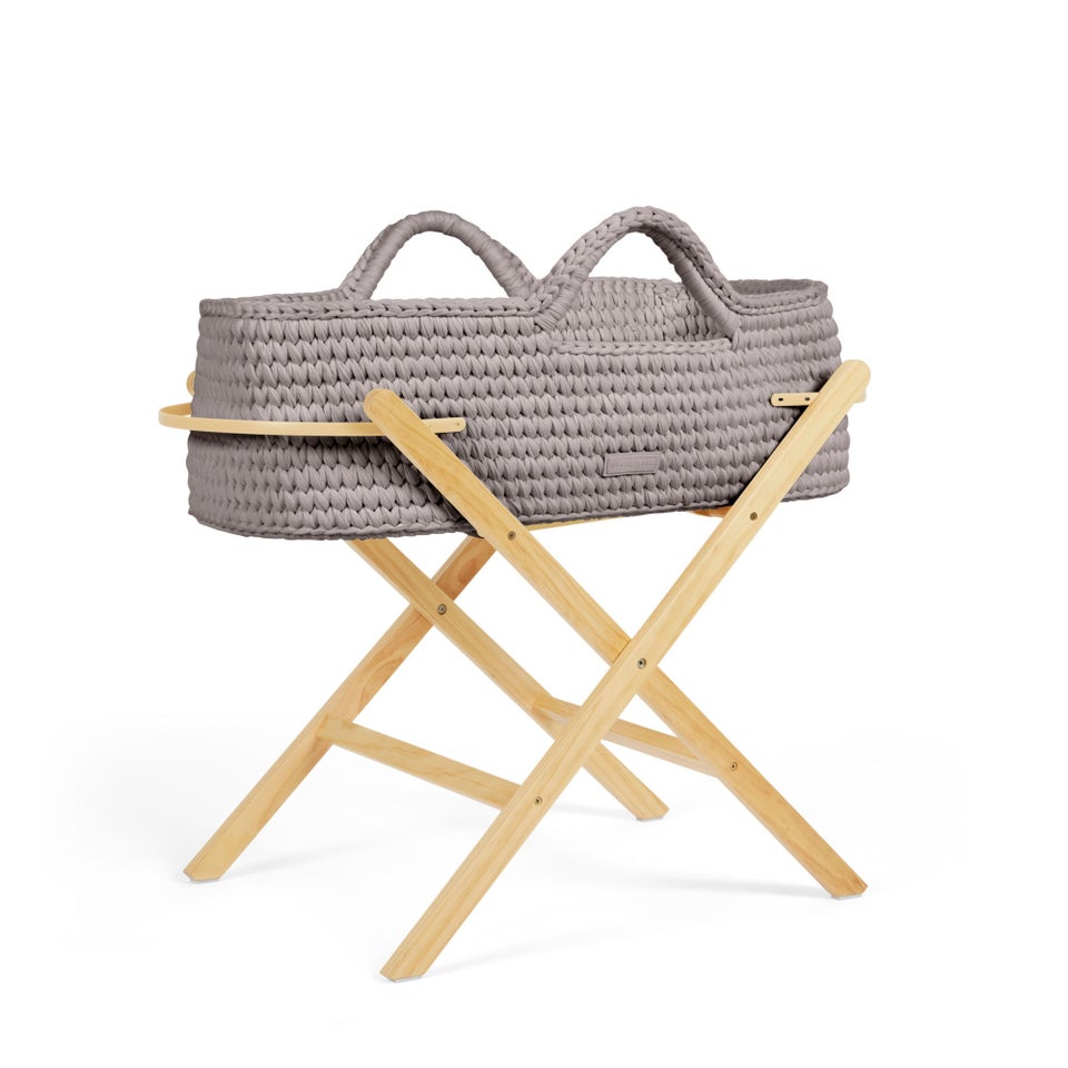 Ickle Bubba Brown Nova Moses Basket & Stand