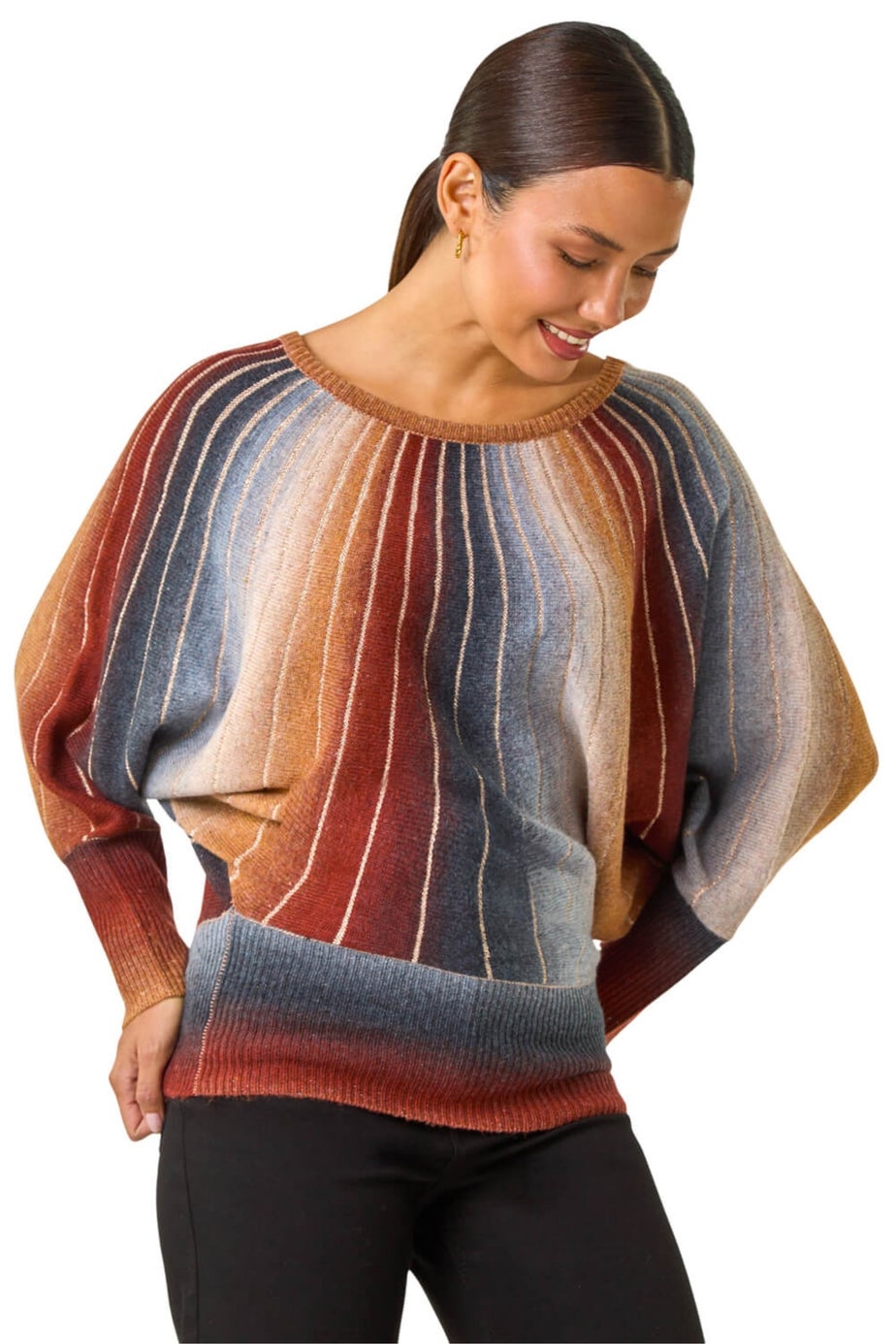 Roman Rust SpaceDye Sunray Knit Jumper