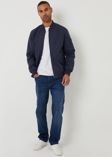 Threadbare Navy Bomber Jacket