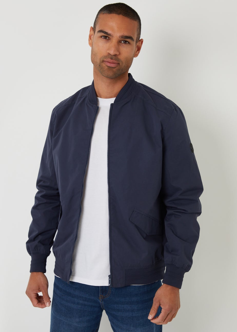 Threadbare Navy Bomber Jacket