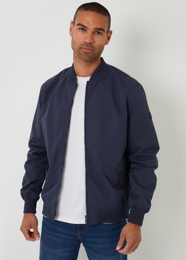 Threadbare Navy Bomber Jacket