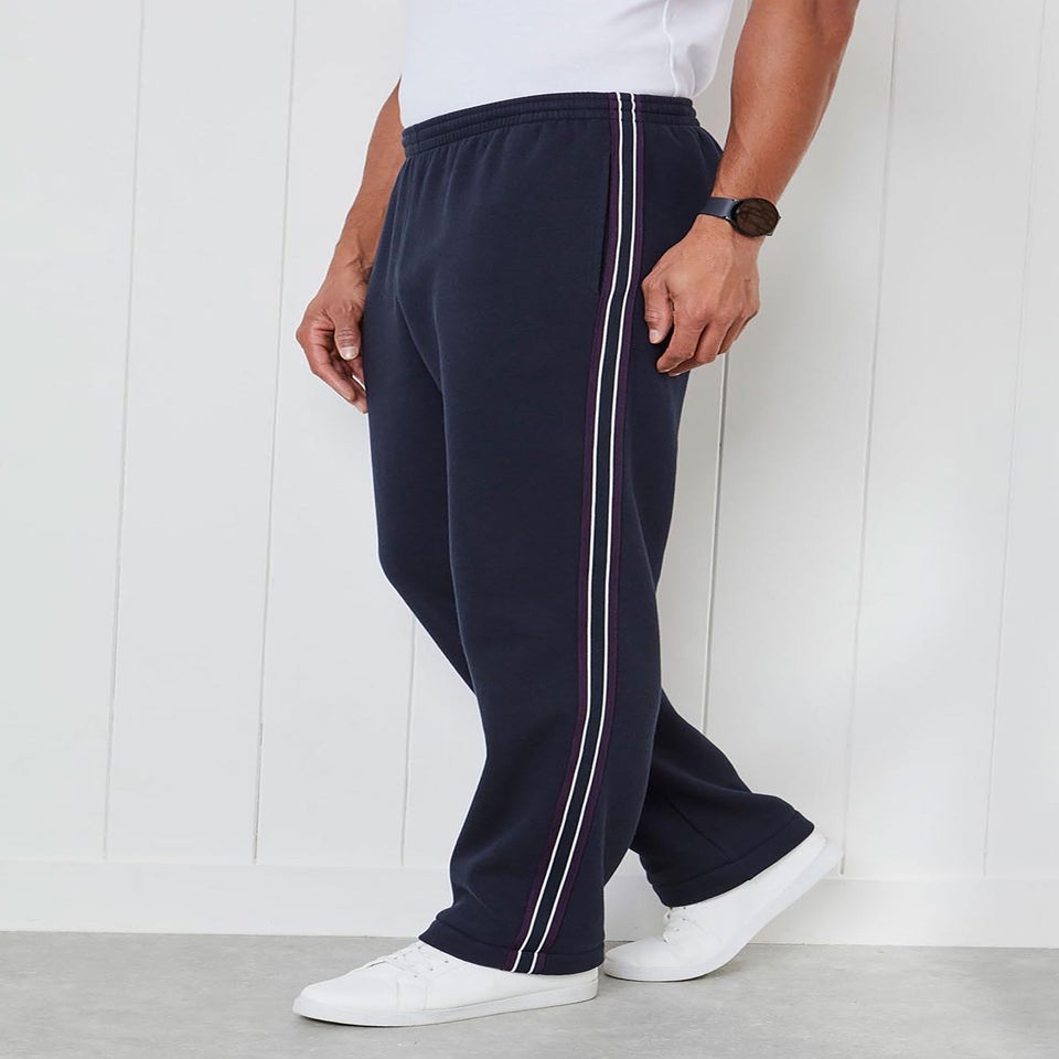 Cotton Traders Navy Side Detail Jog Pants
