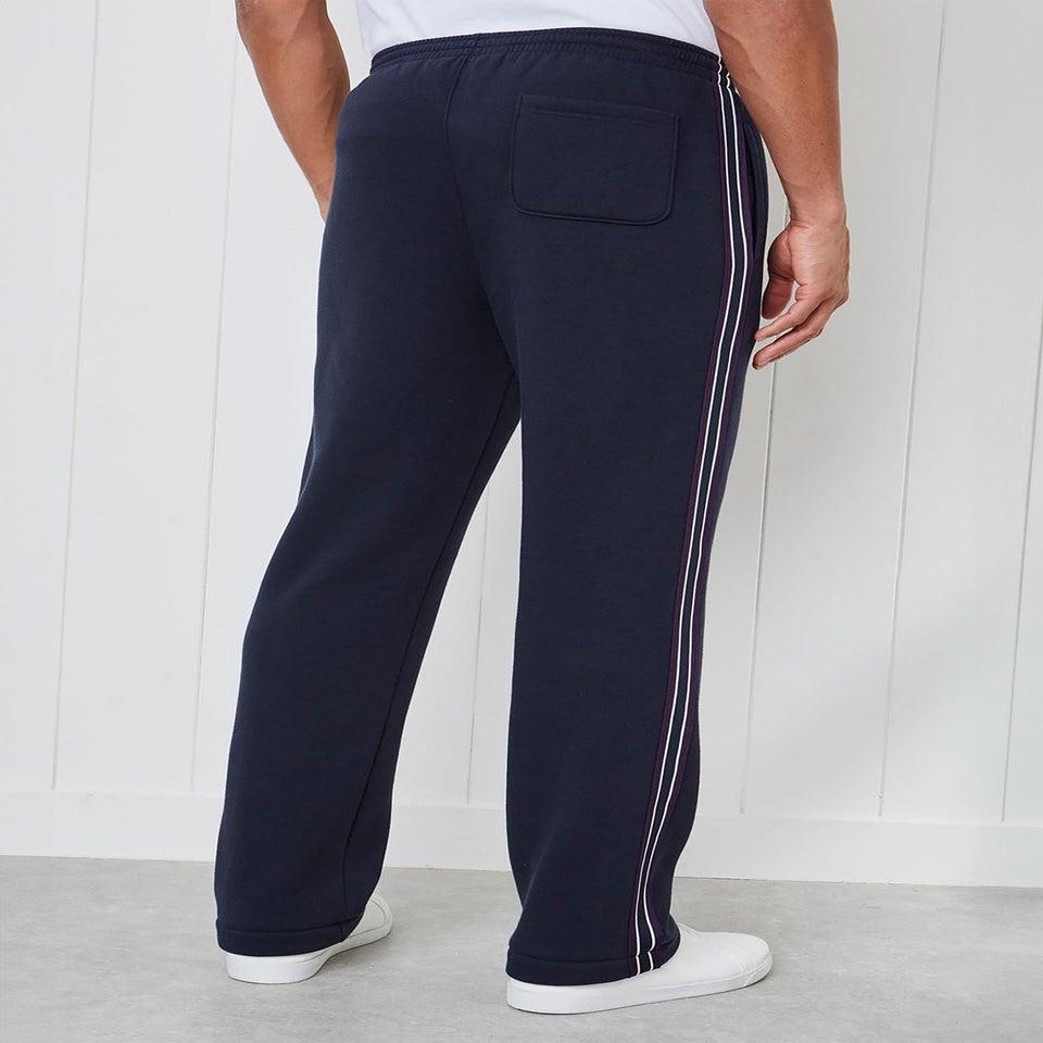 Cotton Traders Navy Side Detail Jog Pants