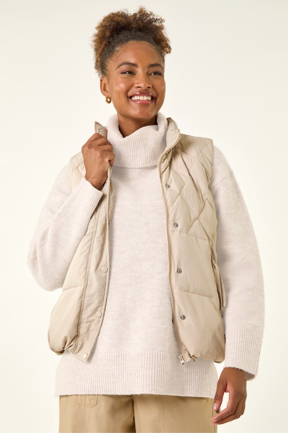 Roman Stone Diamond Padded Gilet