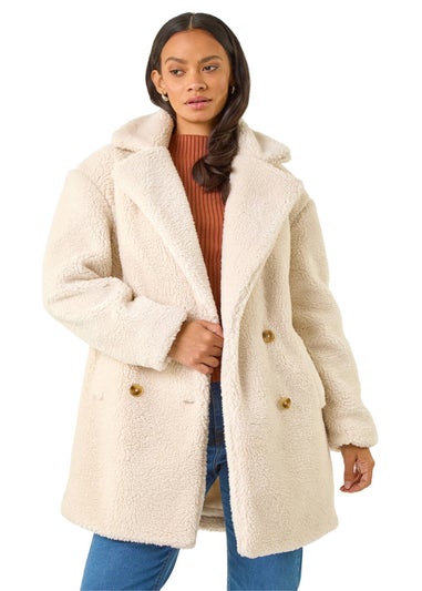 Dusk Ivory Oversized Boucle Coat
