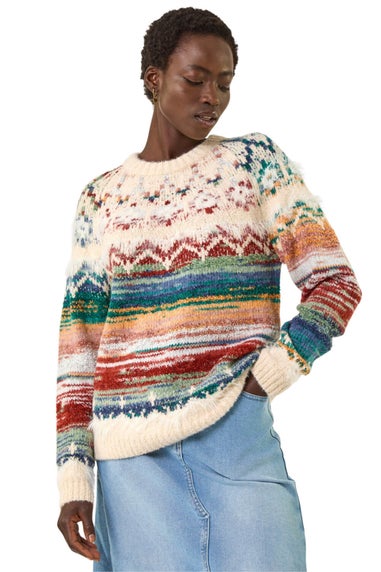 Roman Multi Fairisle Ombre Knit Jumper