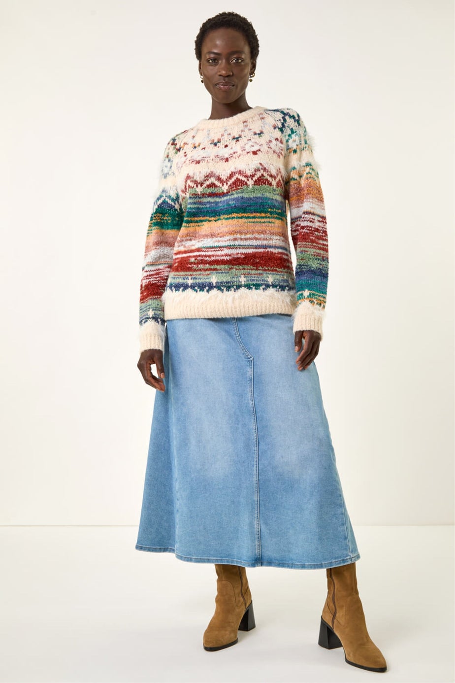 Roman Multi Fairisle Ombre Knit Jumper