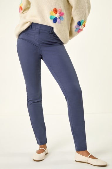 Roman Steel Blue 31'' Denim Stretch Jegging