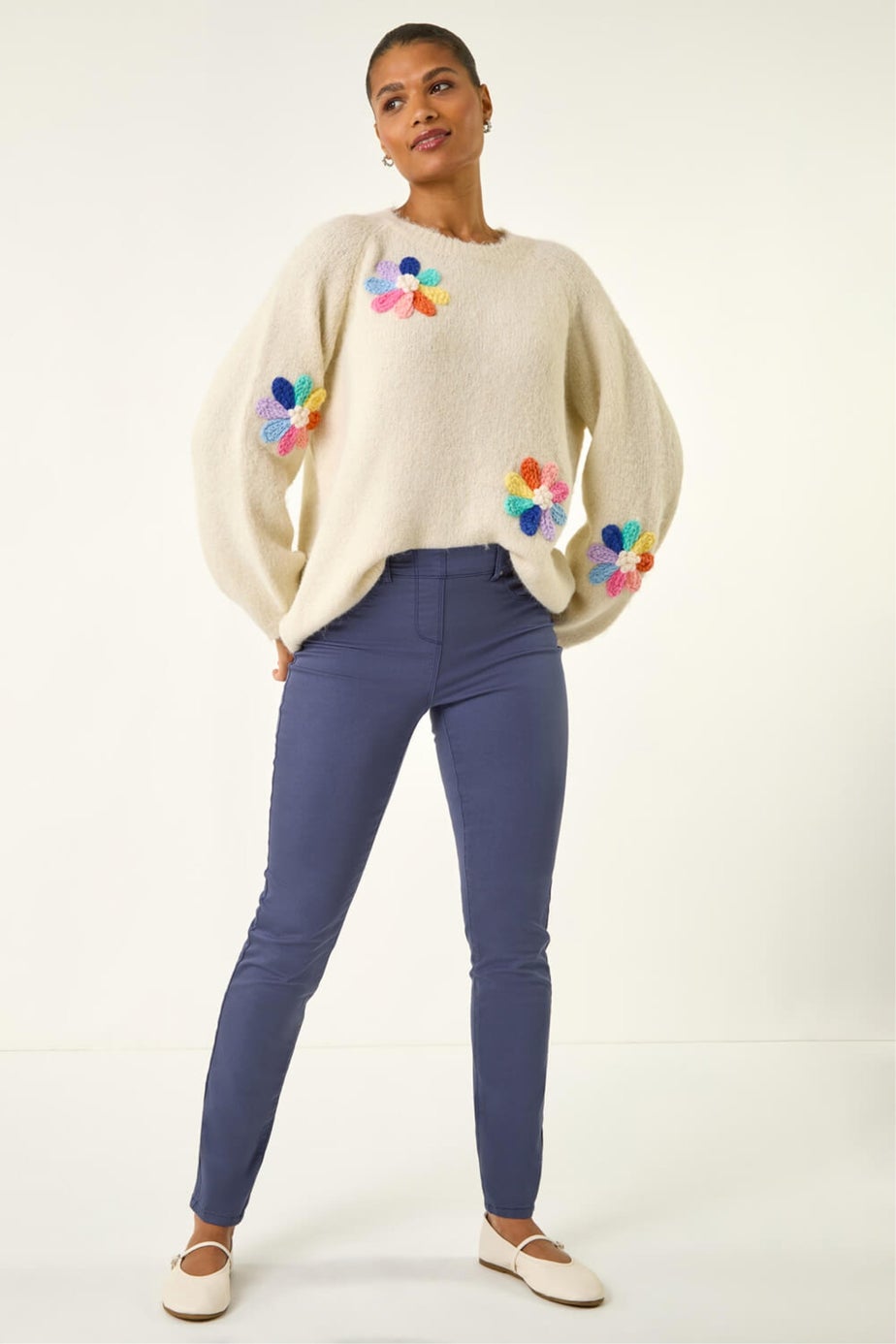 Roman Steel Blue 31'' Denim Stretch Jegging