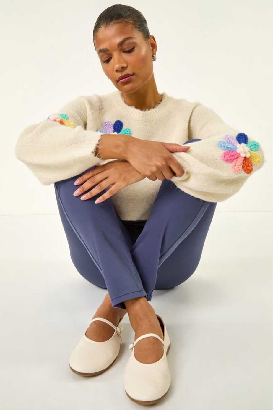 Roman Steel Blue 31'' Denim Stretch Jegging