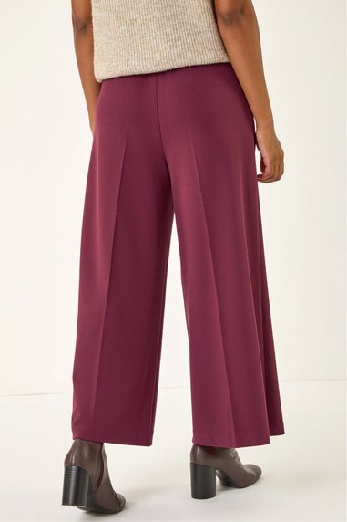 Roman Aubergine Wide Leg Premium Stretch Culottes