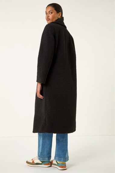 Roman Black Borg Single Breasted Coat