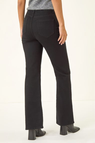 Dusk Black Front Pocket Bootcut Jeans