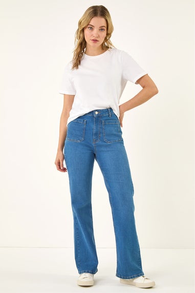 Dusk Denim Front Pocket Bootcut Jeans