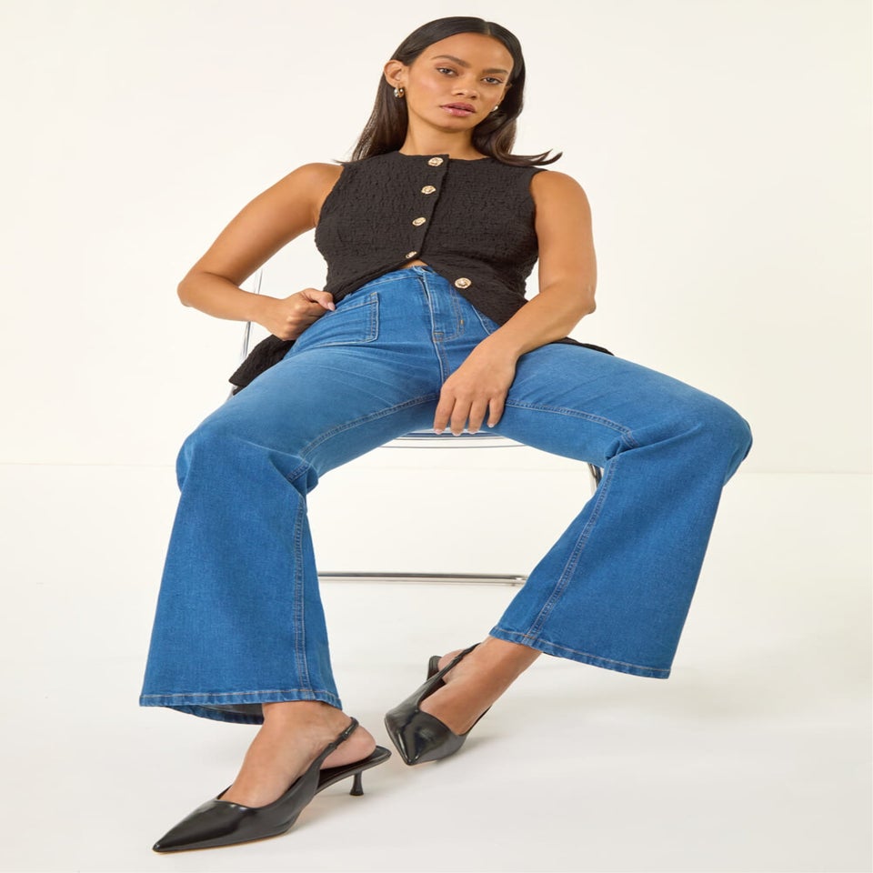 Dusk Denim Front Pocket Bootcut Jeans