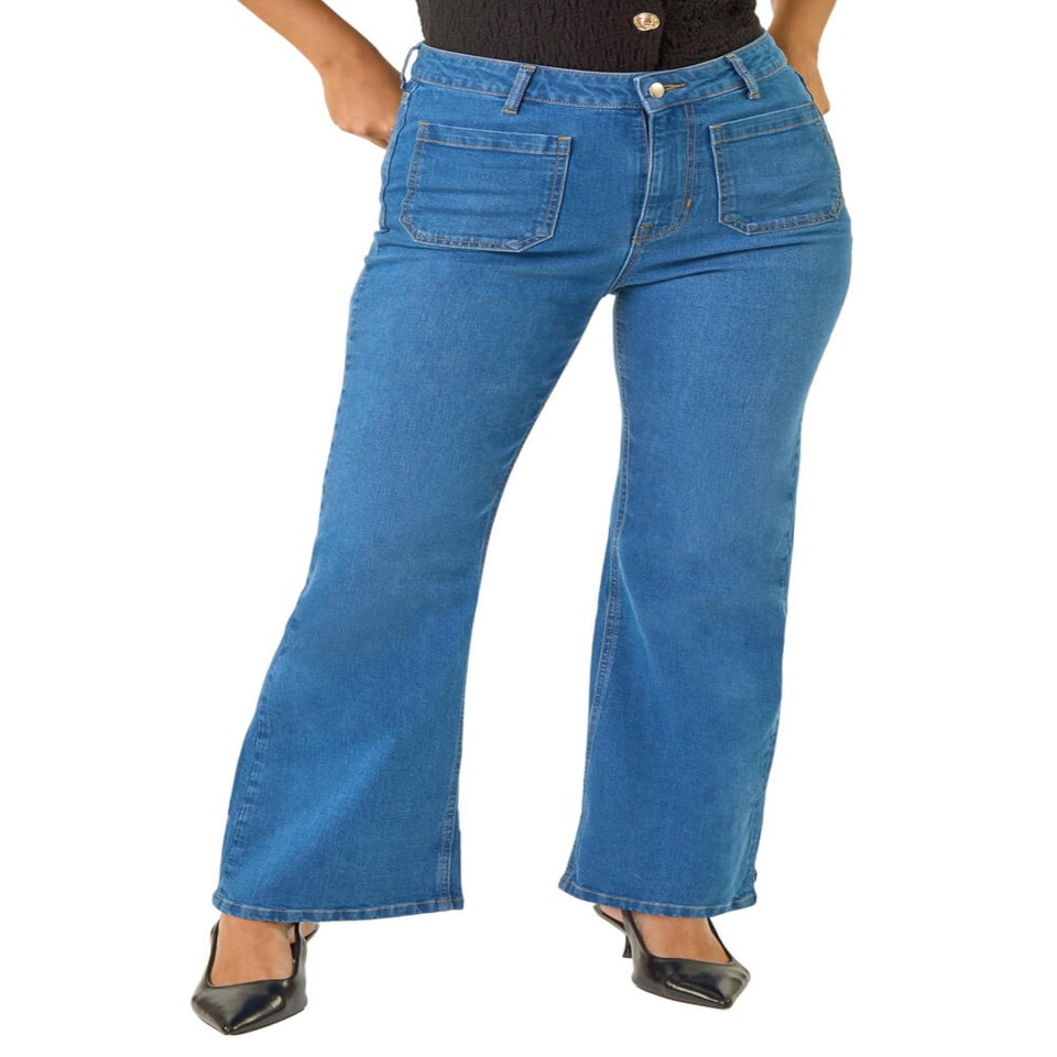 Dusk Denim Front Pocket Bootcut Jeans