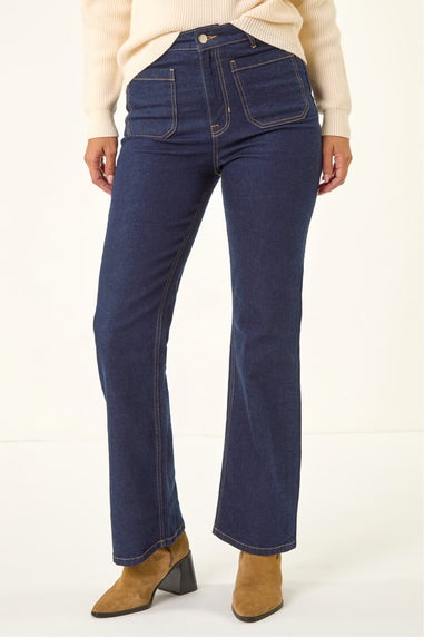 Dusk Indigo Front Pocket Bootcut Jeans