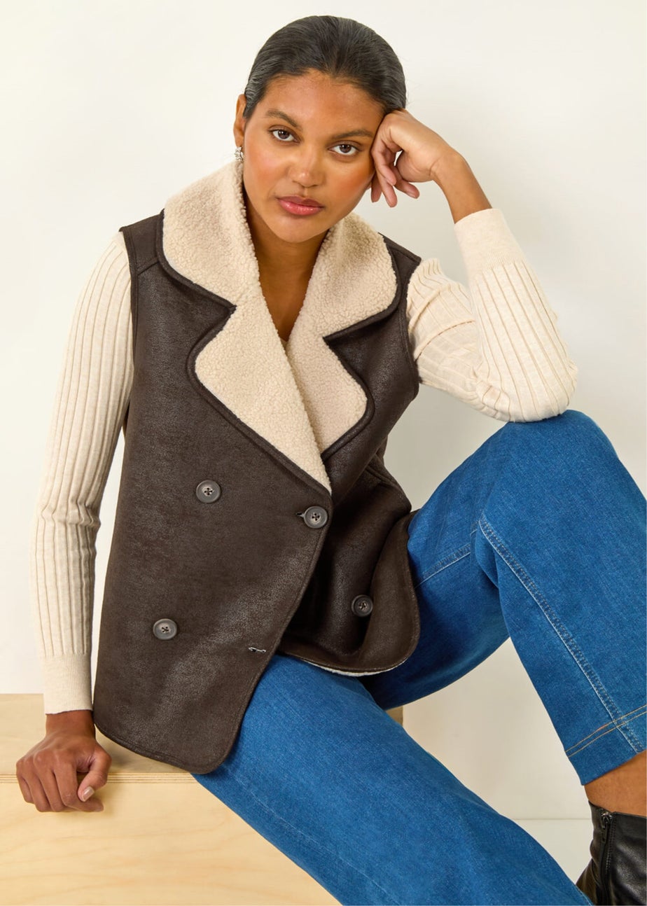 Roman Brown Borg Waistcoat