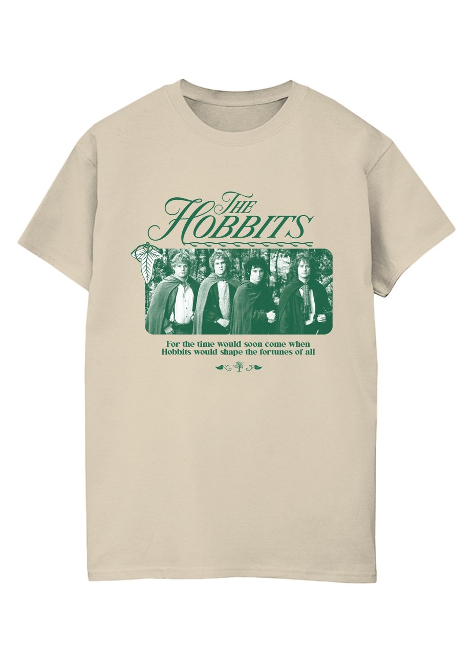 Lord Of The Rings The Hobbits Sand Graphic T-Shirt