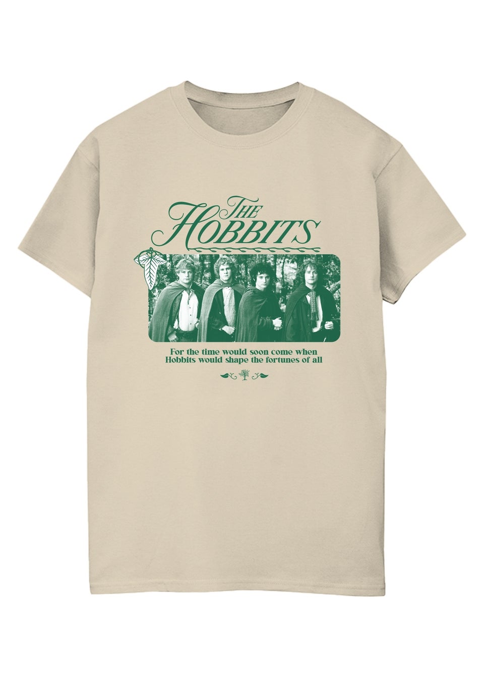 Lord Of The Rings The Hobbits Sand Graphic T-Shirt