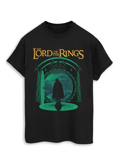 Lord Of The Rings Frodo Circle Black Graphic T-Shirt