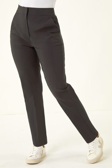 Roman Black Petite Bengaline Smart Stretch Trouser