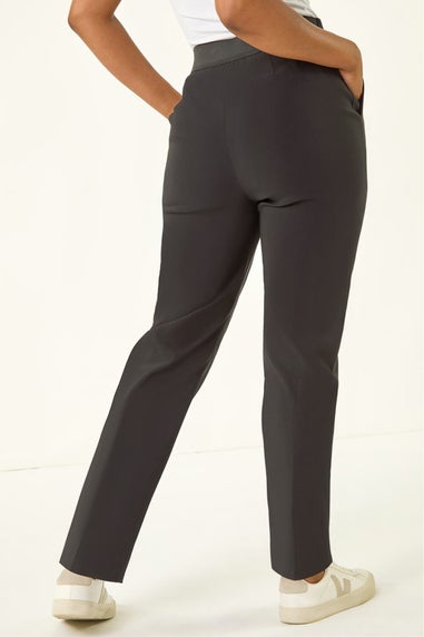 Roman Black Petite Bengaline Smart Stretch Trouser