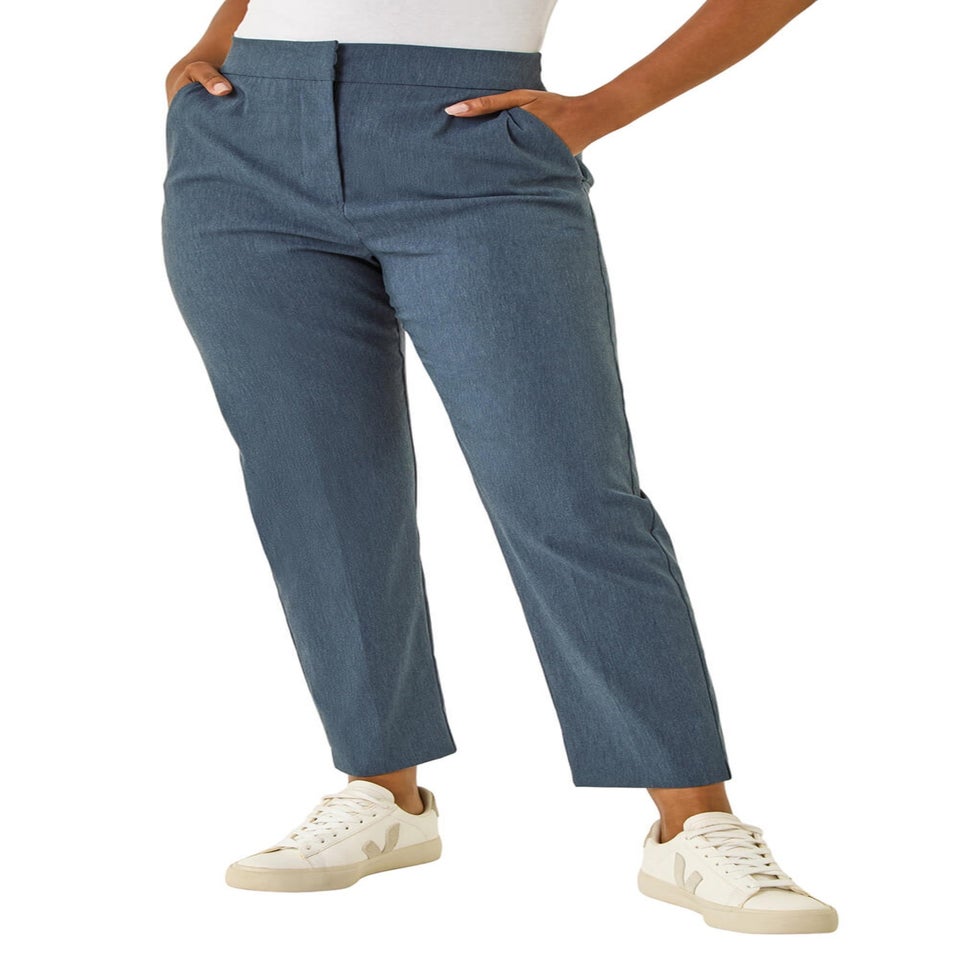 Roman Blue Petite Bengaline Smart Stretch Trouser