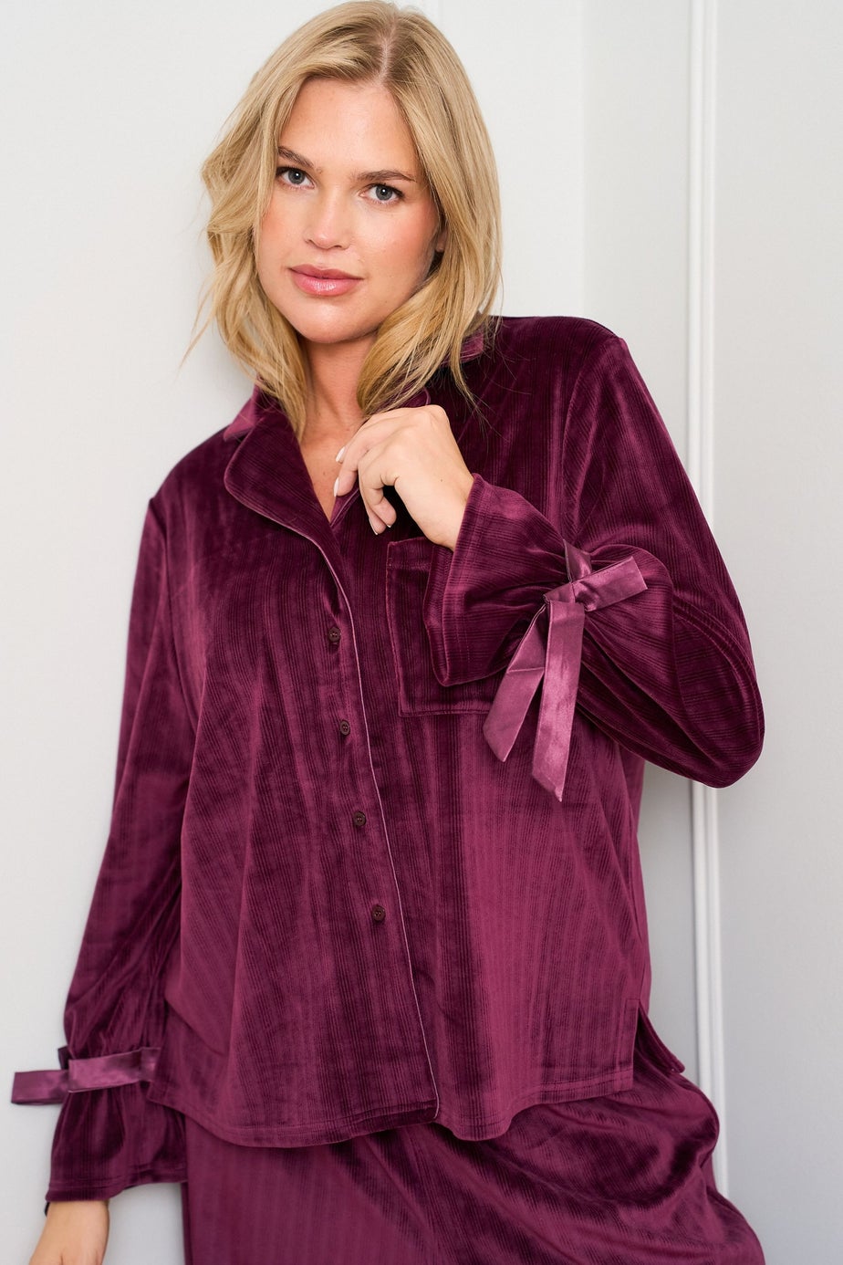 JimJam Burgundy Revere Pyjama